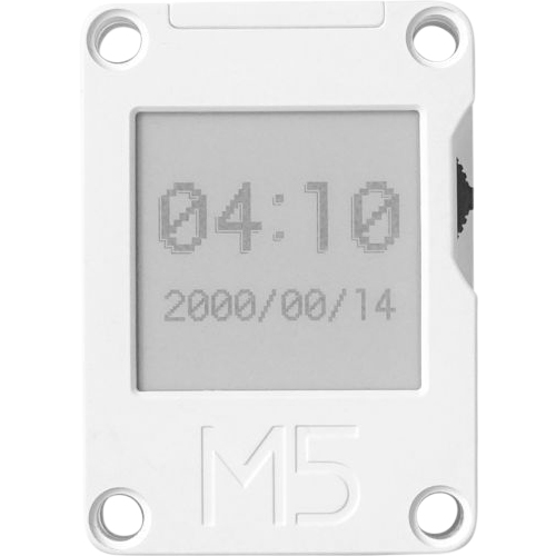 Ein Bildschirm mit digitaler Anzeige zeigt '04:10' und das Datum '2000/00/14'.